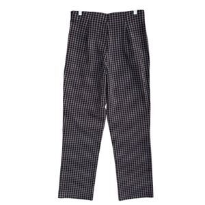 NY&Co Y2K 90s Black White Plaid Check Straight Leg Pants Women 8 Medium Stretch
